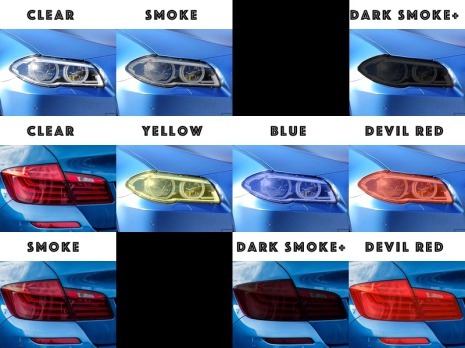 film teinté pour optique de phare voiture moto dark bleu - Thermoformable  dimensions film pour feux 0.3 cm x 1 m